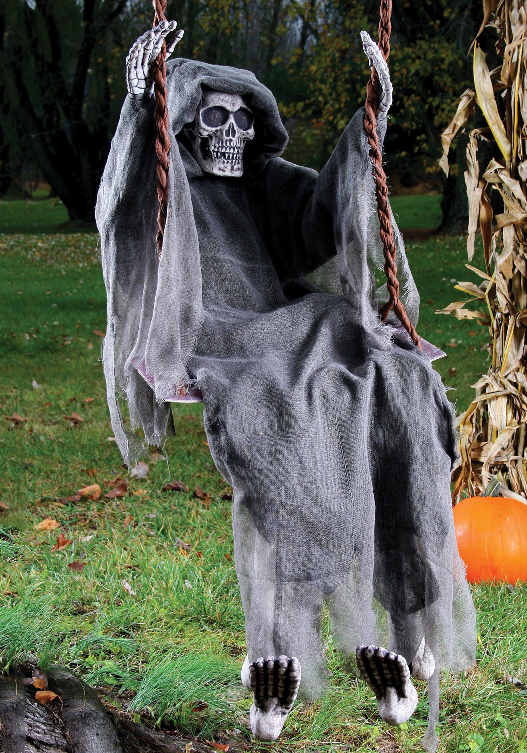 Scary Outdoor Halloween Decorations
 60" Swinging Reaper Prop