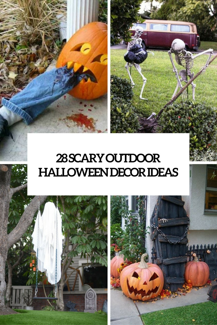 Scary Outdoor Halloween Decorations
 28 Scary Outdoor Halloween Décor Ideas Shelterness