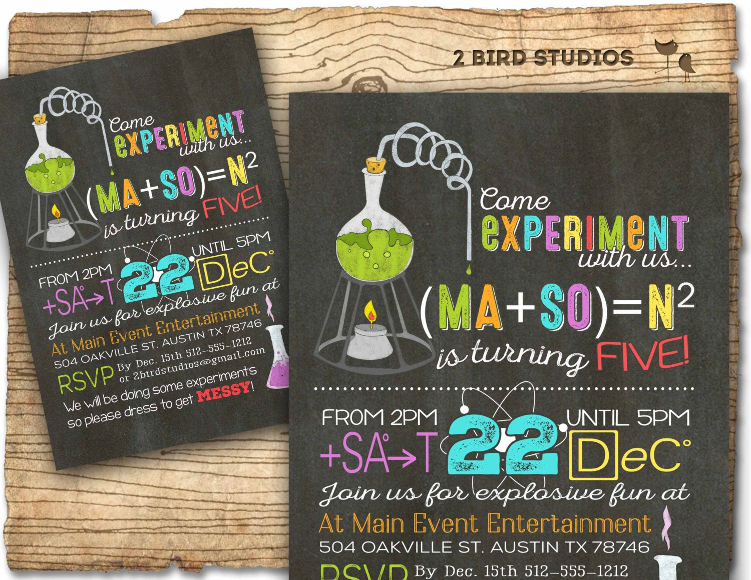 Science Birthday Party Invitations
 Science birthday party invitation Science birthday