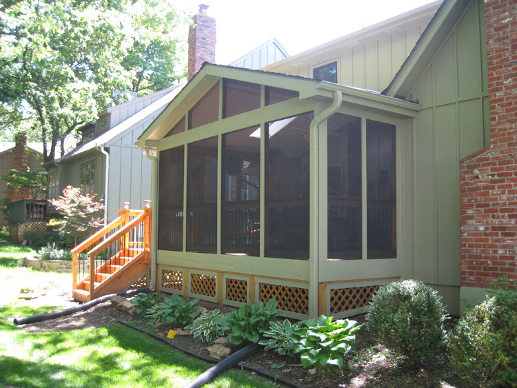 Screened In Backyard
 Overland Park screen porch