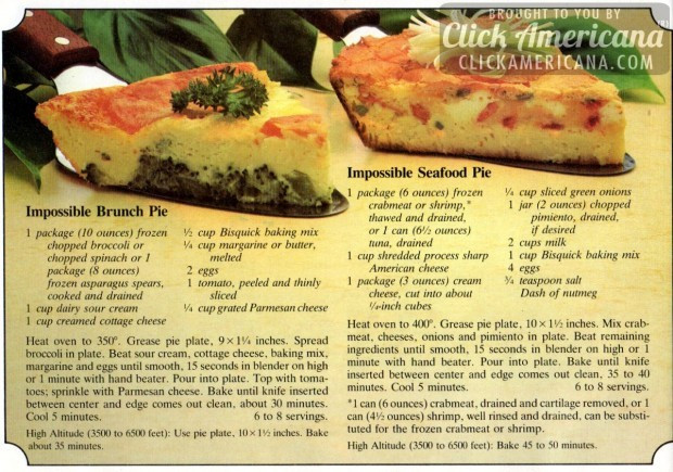 Seafood Pie Recipes
 Bisquick Impossible Seafood Pie