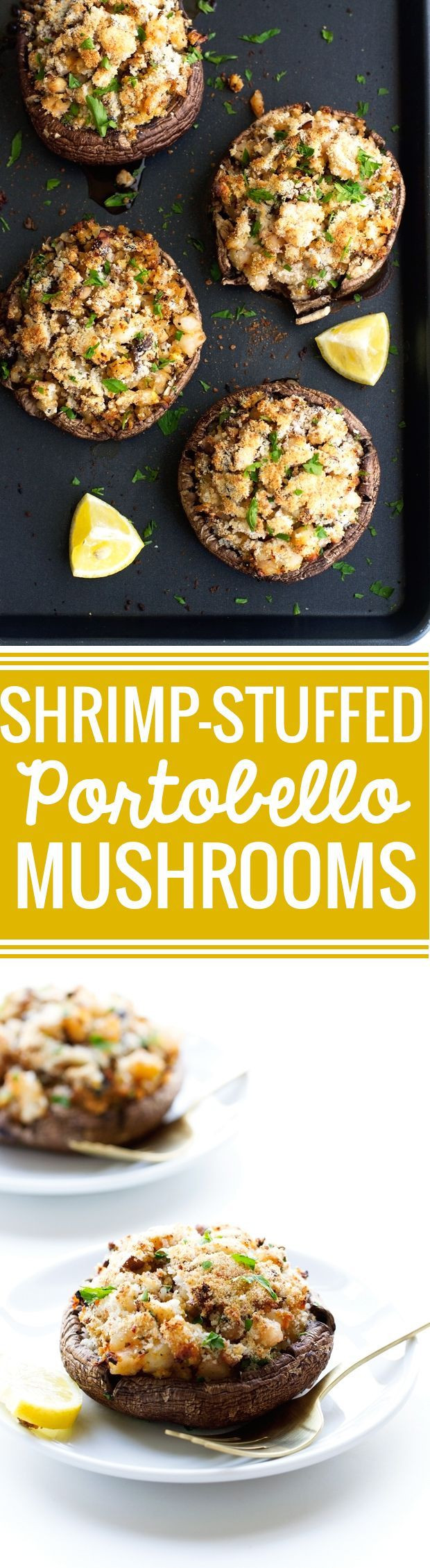 Seafood Stuffed Portobello Mushroom Recipes
 Shrimp Stuffed Portobello Mushrooms