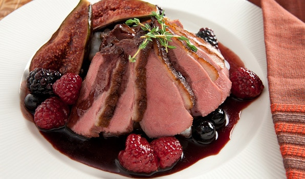 Seared Duck Breast Recipes
 Recipe Seared Duck Breast with Red Wine and Berry Sauce