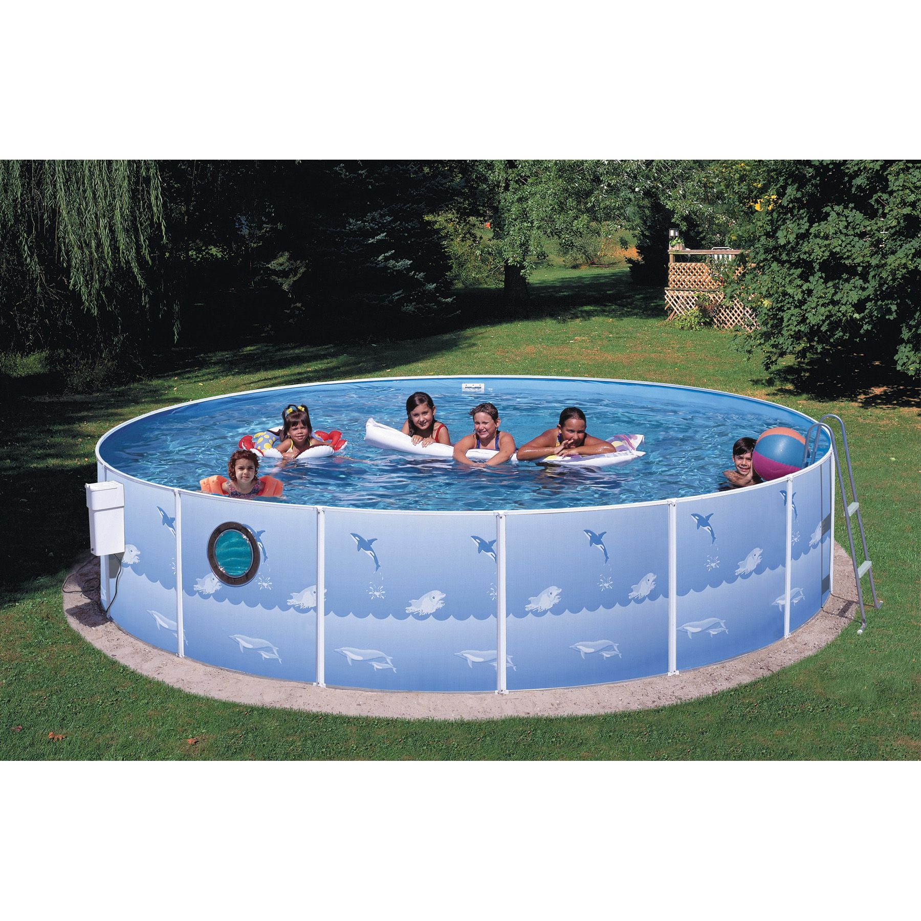 Sears Above Ground Pool
 Swim N Play Ground Pool Package with Dolphin Design