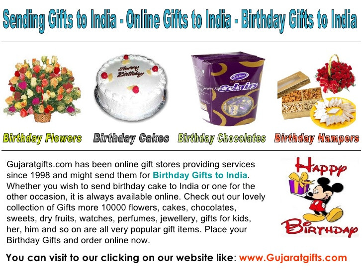 Send A Birthday Gift
 Free delivery on offer to Send Birthday Gifts to India