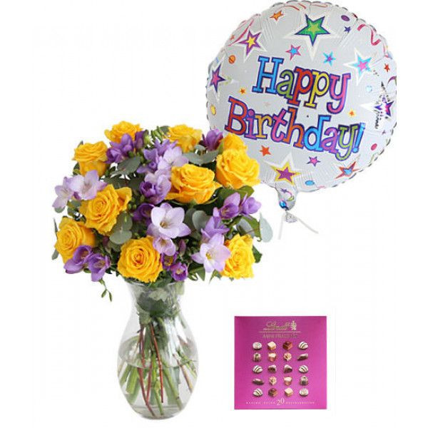 Send A Birthday Gift
 Happy Birthday Gift Set The large HappyBirthday helium