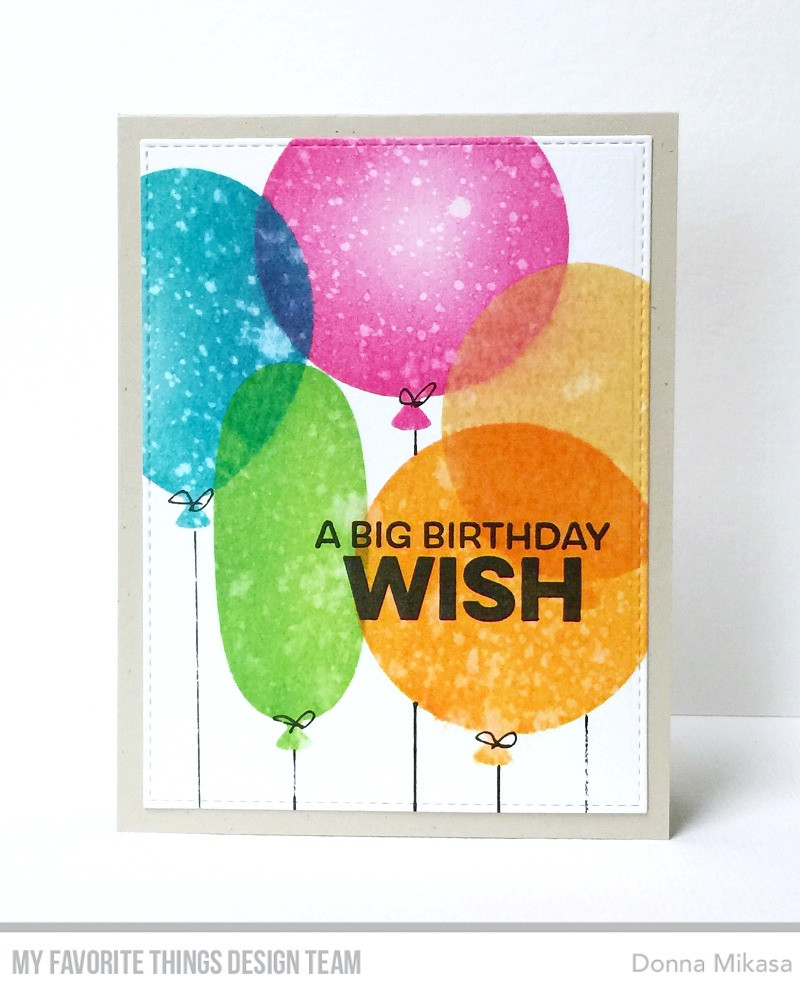 Sending Birthday Wishes
 three umbrellas MFT Sending Birthday Wishes Card Kit