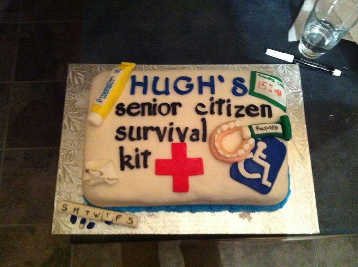 Senior Birthday Party Ideas
 Senior citizen birthday cake