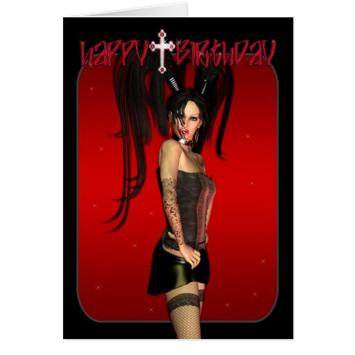 Sexy Birthday Wishes
 Gothic Birthday Cards The Cool Card Shop