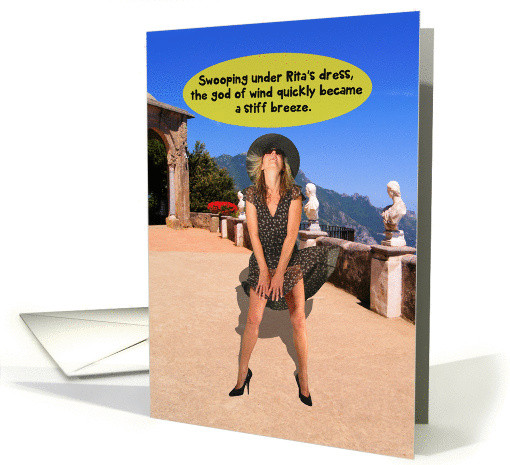 Sexy Birthday Wishes
 God of Wind Stiff Breeze y Adult Humor Birthday Card