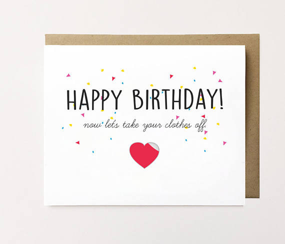 Sexy Happy Birthday Cards
 Funny birthday card Naughty birthday card for him y