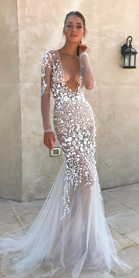 Sexy Wedding Gown
 Eslieb High end Custom made y Wedding Dress 2019