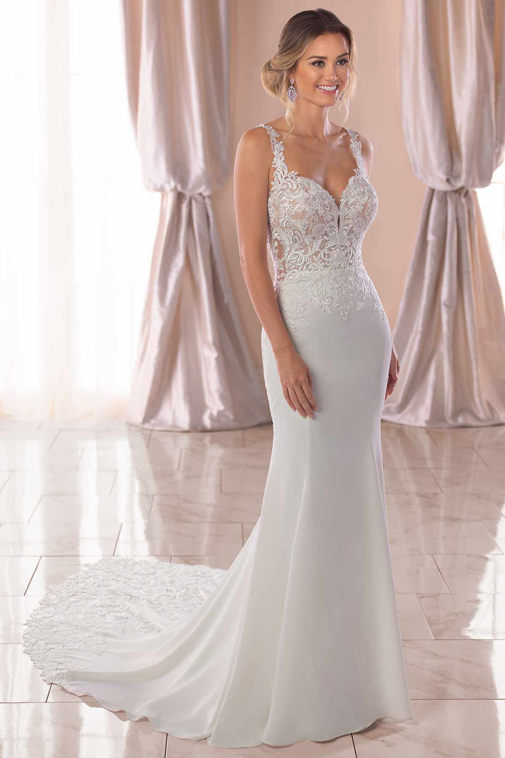 Sexy Wedding Gown
 Stella York 6834 y wedding dress with sheer open back