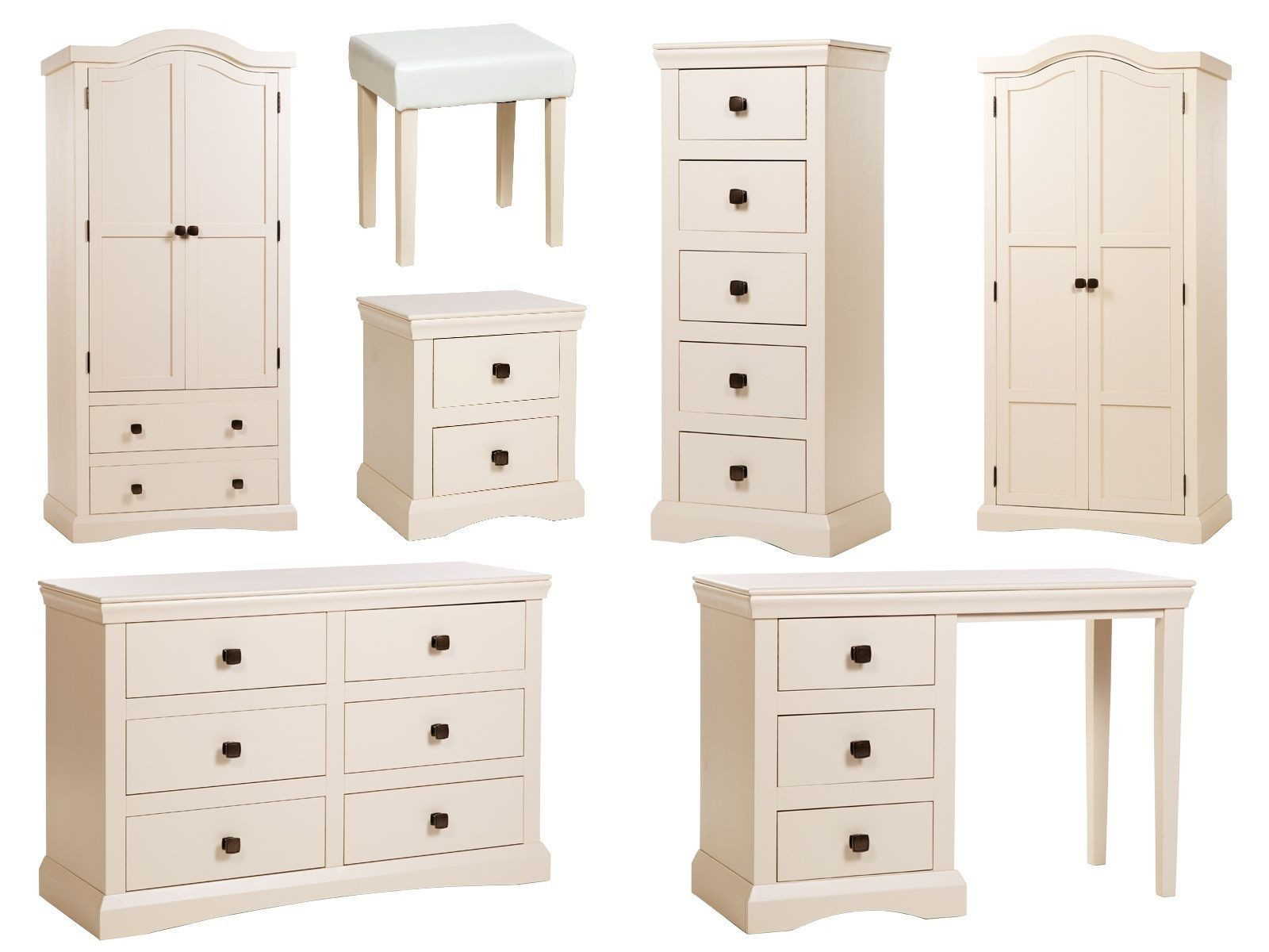 Shabby Chic Bedroom Furniture Sets
 Cream Painted Shabby Chic Wood Bedroom Furniture