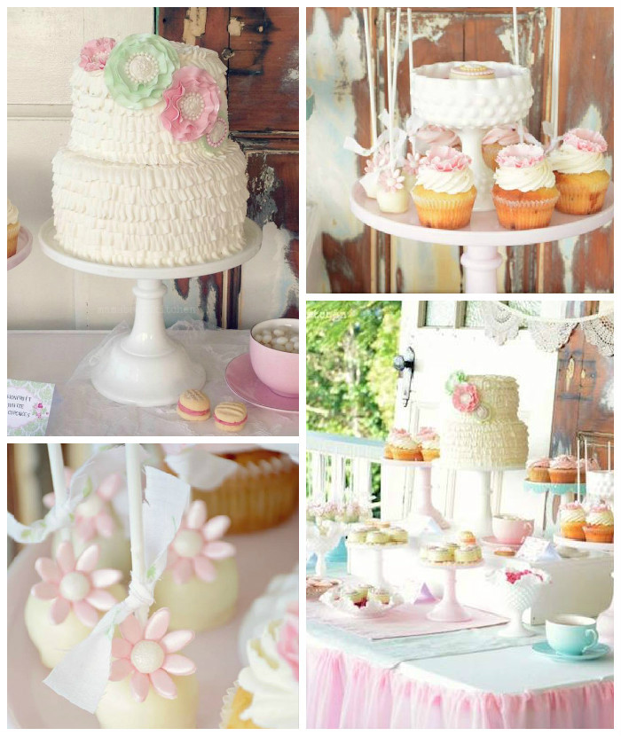 Shabby Chic Birthday Party Decorations
 Kara s Party Ideas Shabby Chic Tea Party