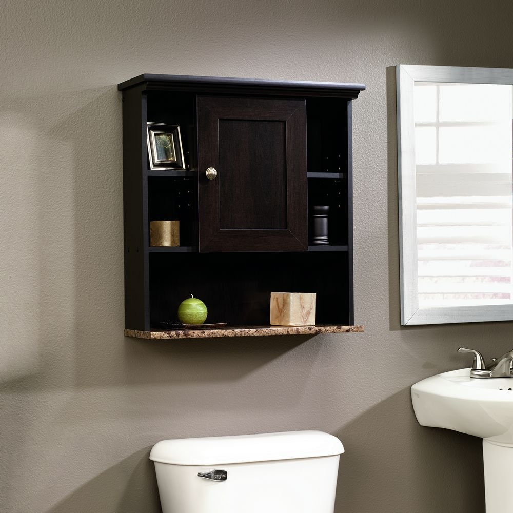 Shelves For Bathroom Wall
 Bathroom Wall Cabinet Cherry Wall Mount Shelf Storage