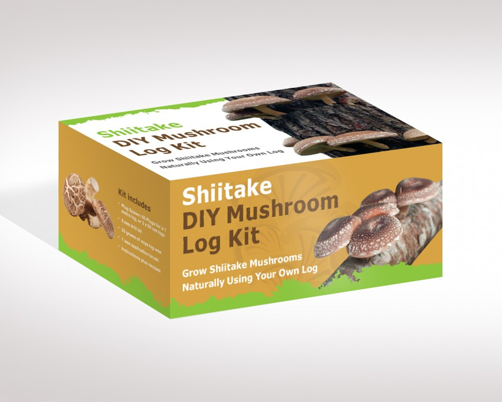 Shiitake Mushrooms Log
 Quality Gourmet Mushroom Growing Spawn & Kits