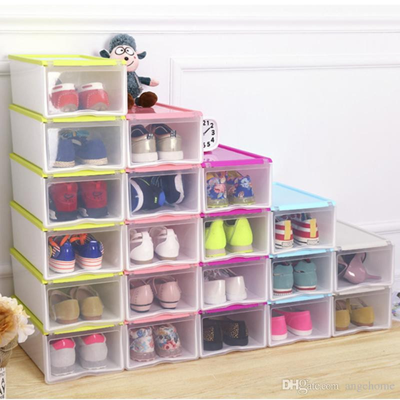 Shoe Box Organizer DIY
 2018 Multi Purpose Plastic Shoe Box Transparent Clear