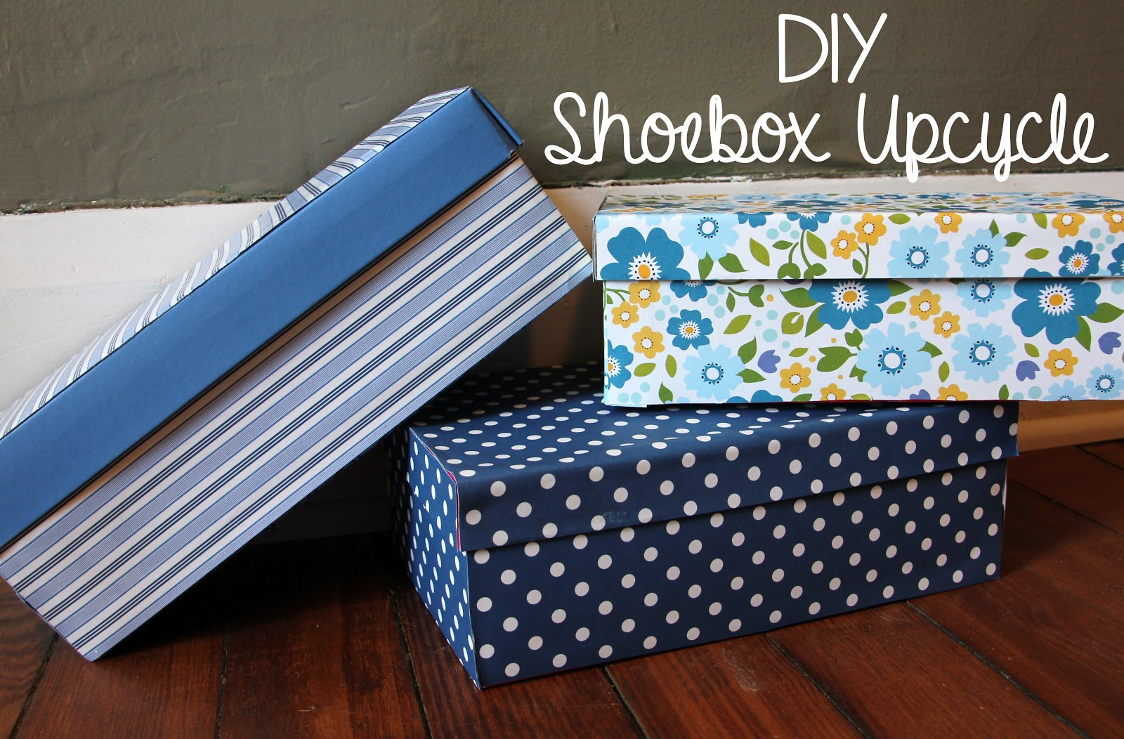 Shoes Box DIY
 Lovely Little Life DIY Pretty Shoebox Upcycle