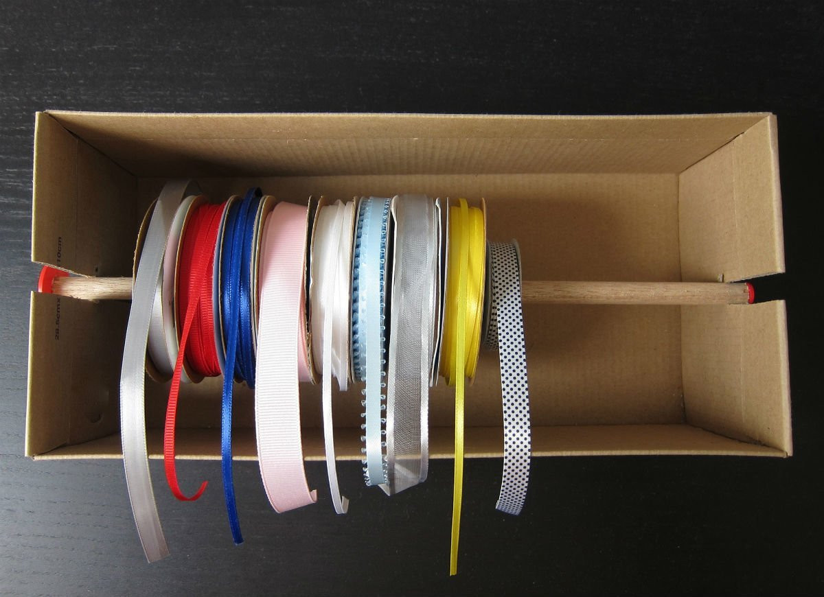 Shoes Box DIY
 Ribbon Organizer Shoebox Project 18 DIY Ideas Bob Vila