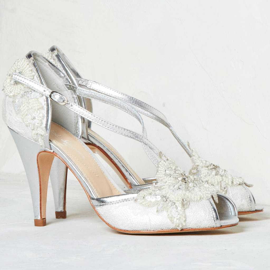Shoes For A Wedding
 wedding shoe charlotte in ivory lace by rachel simpson
