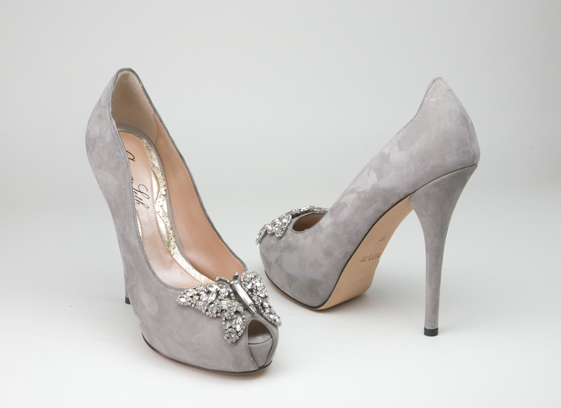 Shoes For A Wedding
 A Wedding Addict Exotic Grey Wedding Shoes