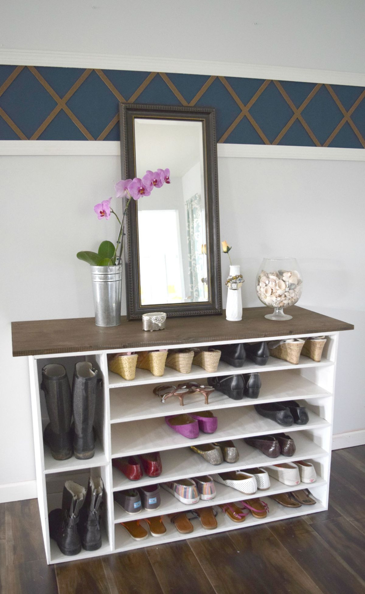 Shoes Organizer DIY
 Stylish DIY Shoe Rack Perfect for Any Room