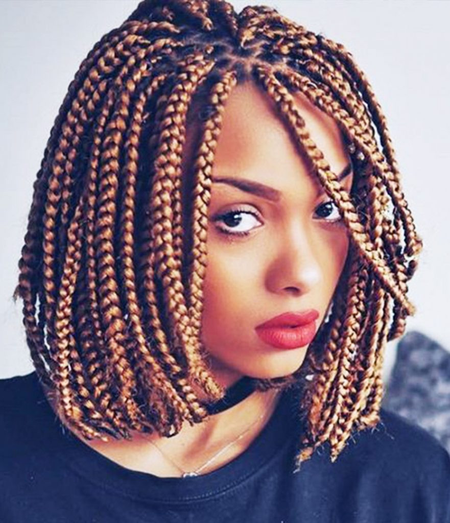 Short Braid Hairstyles
 14 Dashing Box Braids Bob Hairstyles for Women