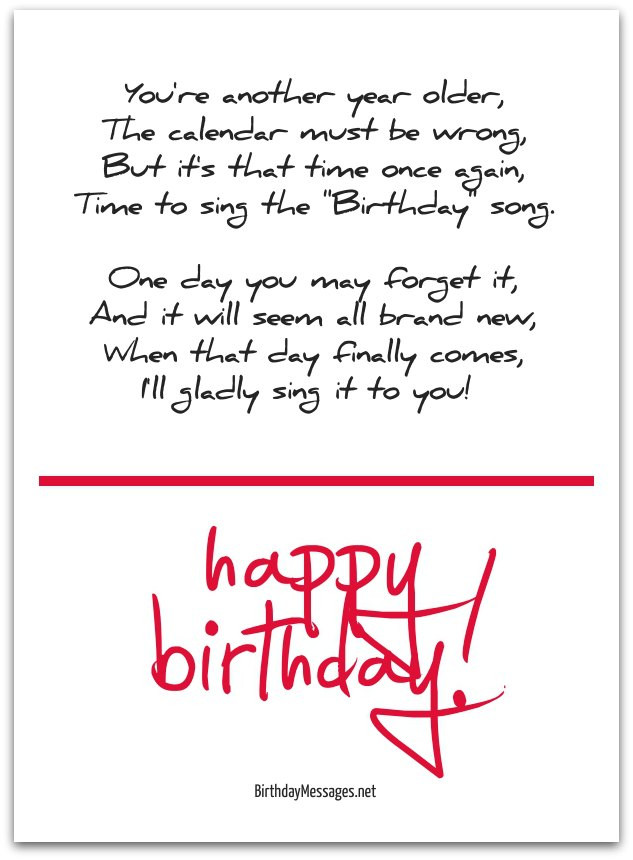 Short Funny Birthday Poems
 Cute Birthday Poems Cute Birthday Messages