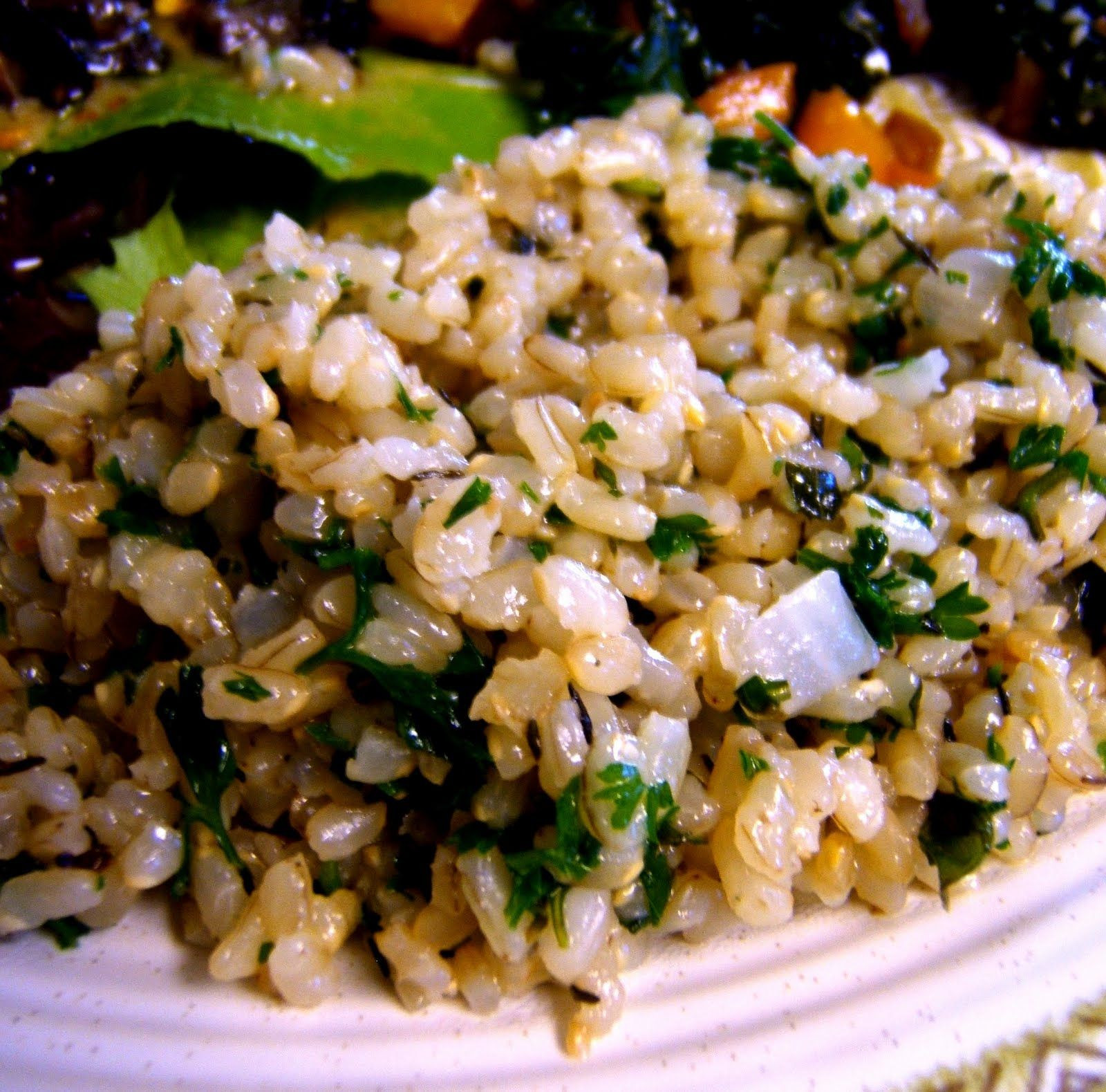 Short Grain Brown Rice Cooking
 Herb & Buttered Brown Rice Recipe