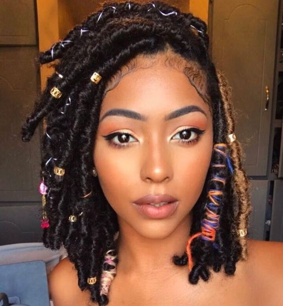 Short Loc Hairstyles
 35 Short Faux Locs and Protective Goddess Locs Styles