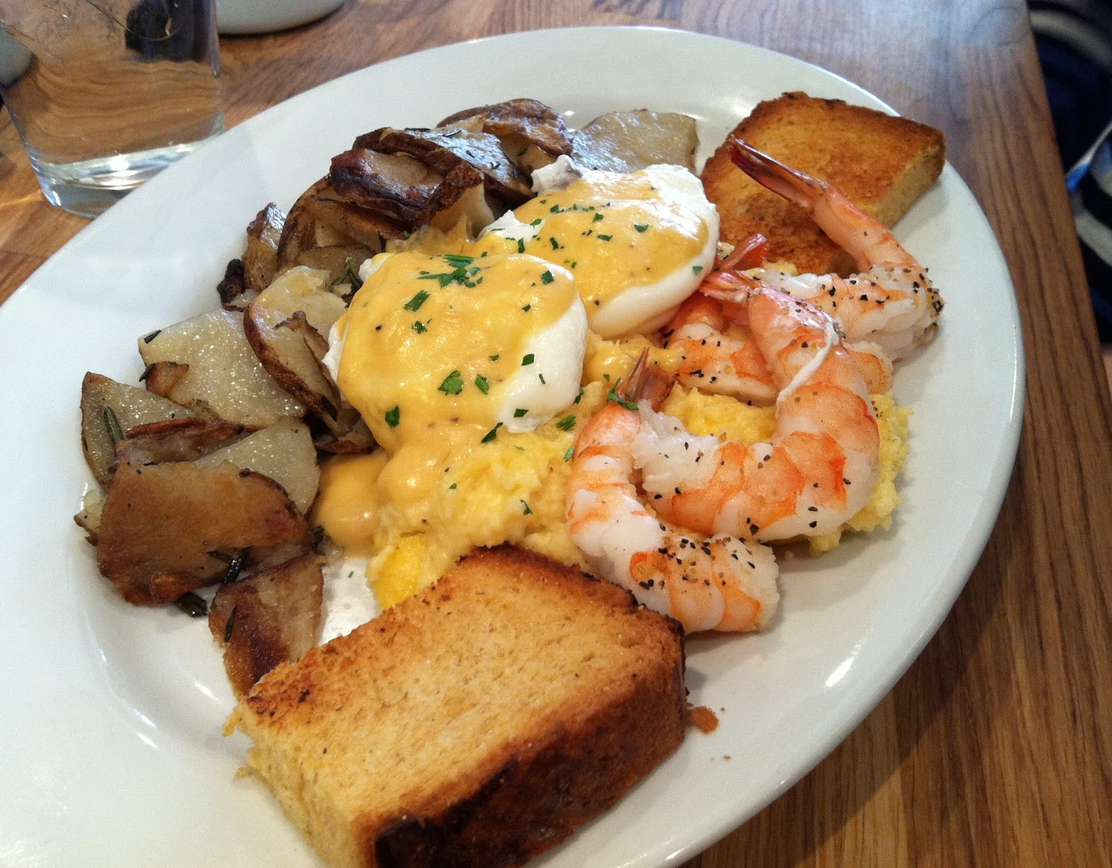 Shrimp And Grits Breakfast
 22nd & Philly A Delicious Brunch at Green Eggs Cafe