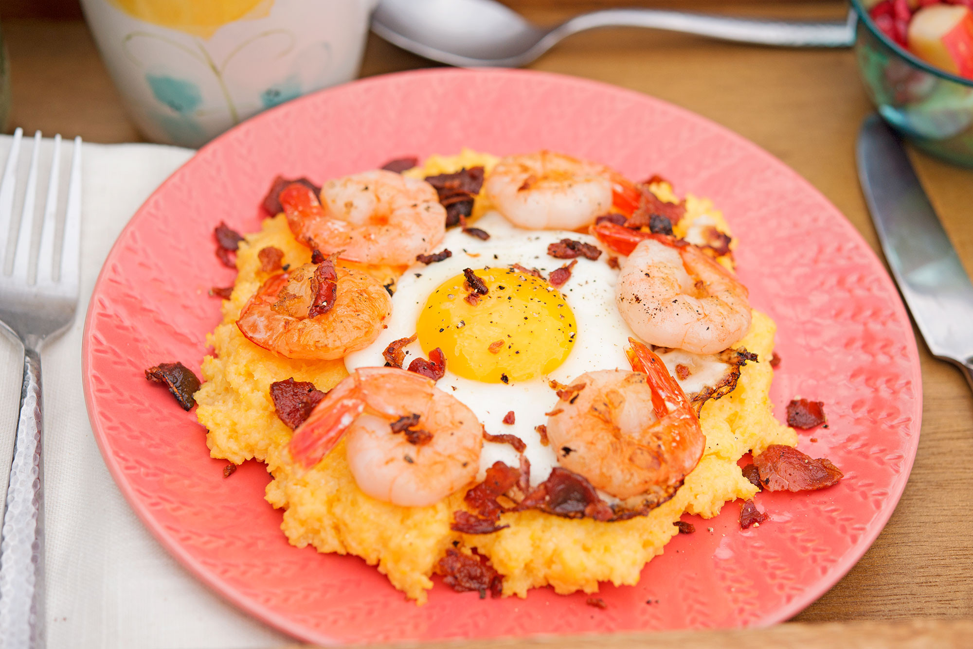 Shrimp And Grits Breakfast
 Garlic My Soul • Breakfast in Bed Shrimp & Grits