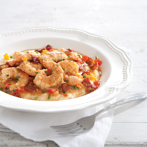 Shrimp And Grits Paula Dean
 Shrimp and Creamy Cheddar Grits Paula Deen Magazine