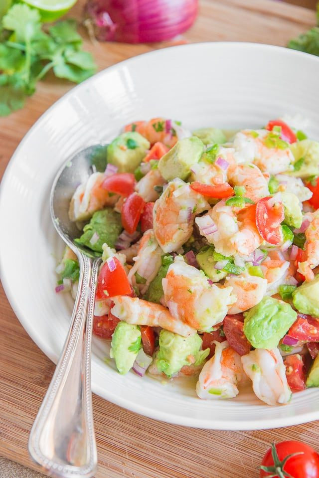 Shrimp Avocado Tomato Salad
 Shrimp Avocado Salad From the Skinnytaste Cookbook