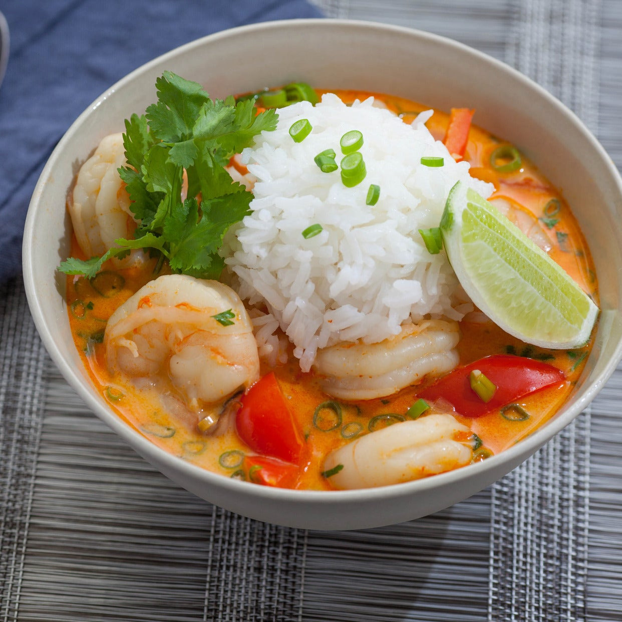 Shrimp Curry Soup
 Recipe Thai Shrimp Soup with Coconut Lemongrass & Red