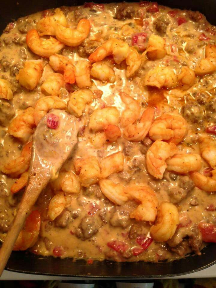 Shrimp Rotel Pasta
 Shrimp rotel Shrimp rotel cream of mushroom soup ground