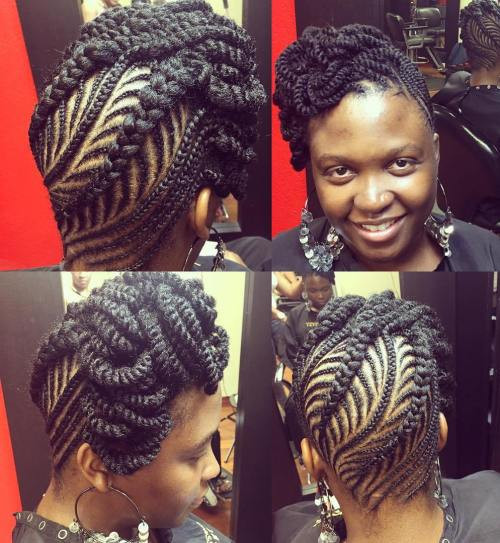 Side Braid Hairstyles For Black Hair
 50 Updo Hairstyles for Black Women Ranging from Elegant to