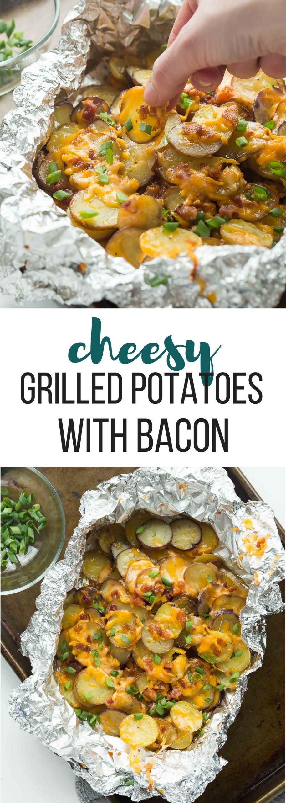 Side Dishes For Barbecue Chicken
 These Cheesy Grilled Potatoes with Bacon are an EASY foil