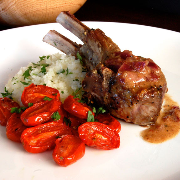 Side Dishes For Lamb Chop
 Lamb Chops with Mustard Sauce and Roasted Tomatoes