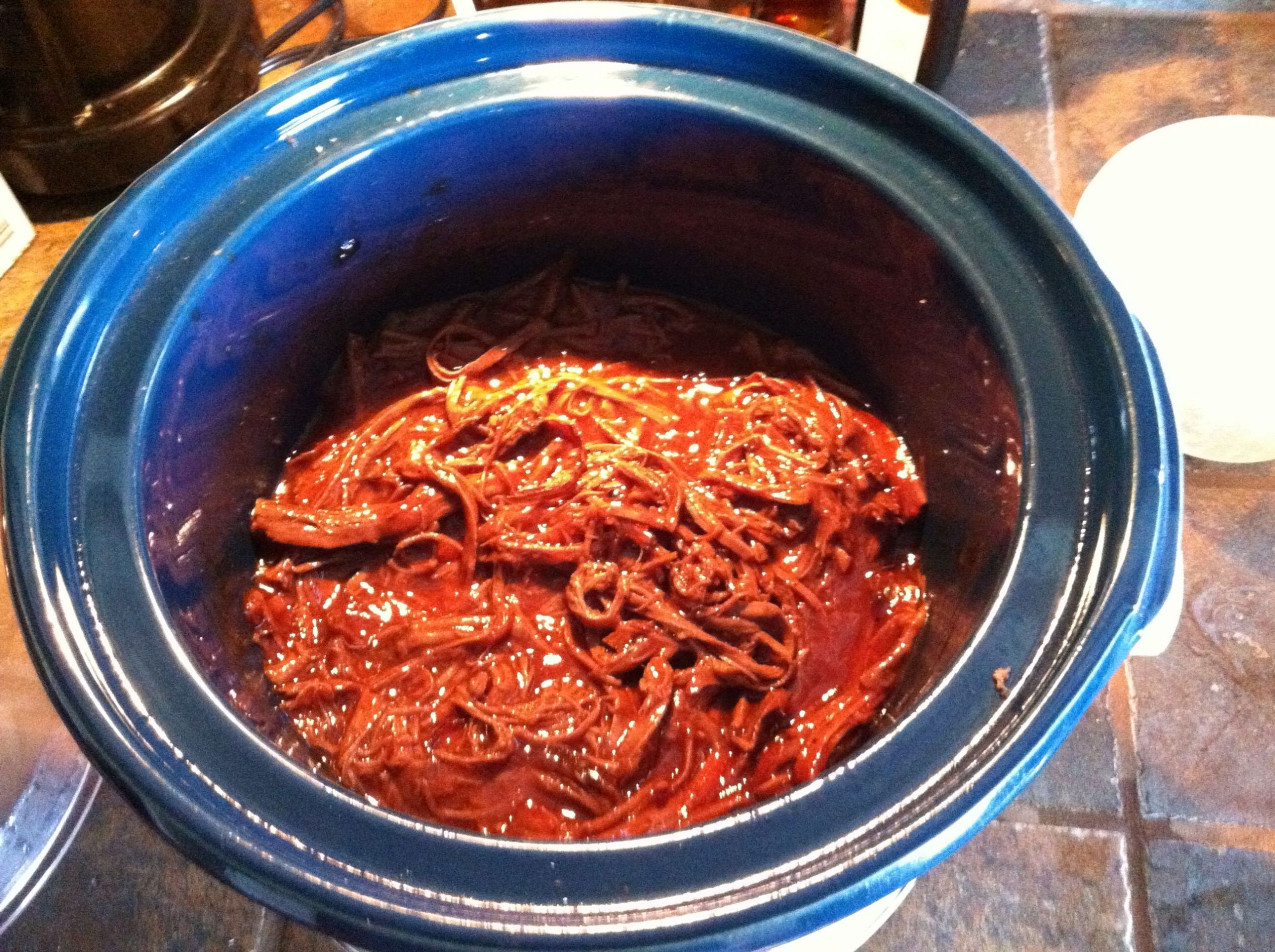 Side Dishes For Venison
 Pulled venison in Sweet Baby Ray s BBQ sauce good