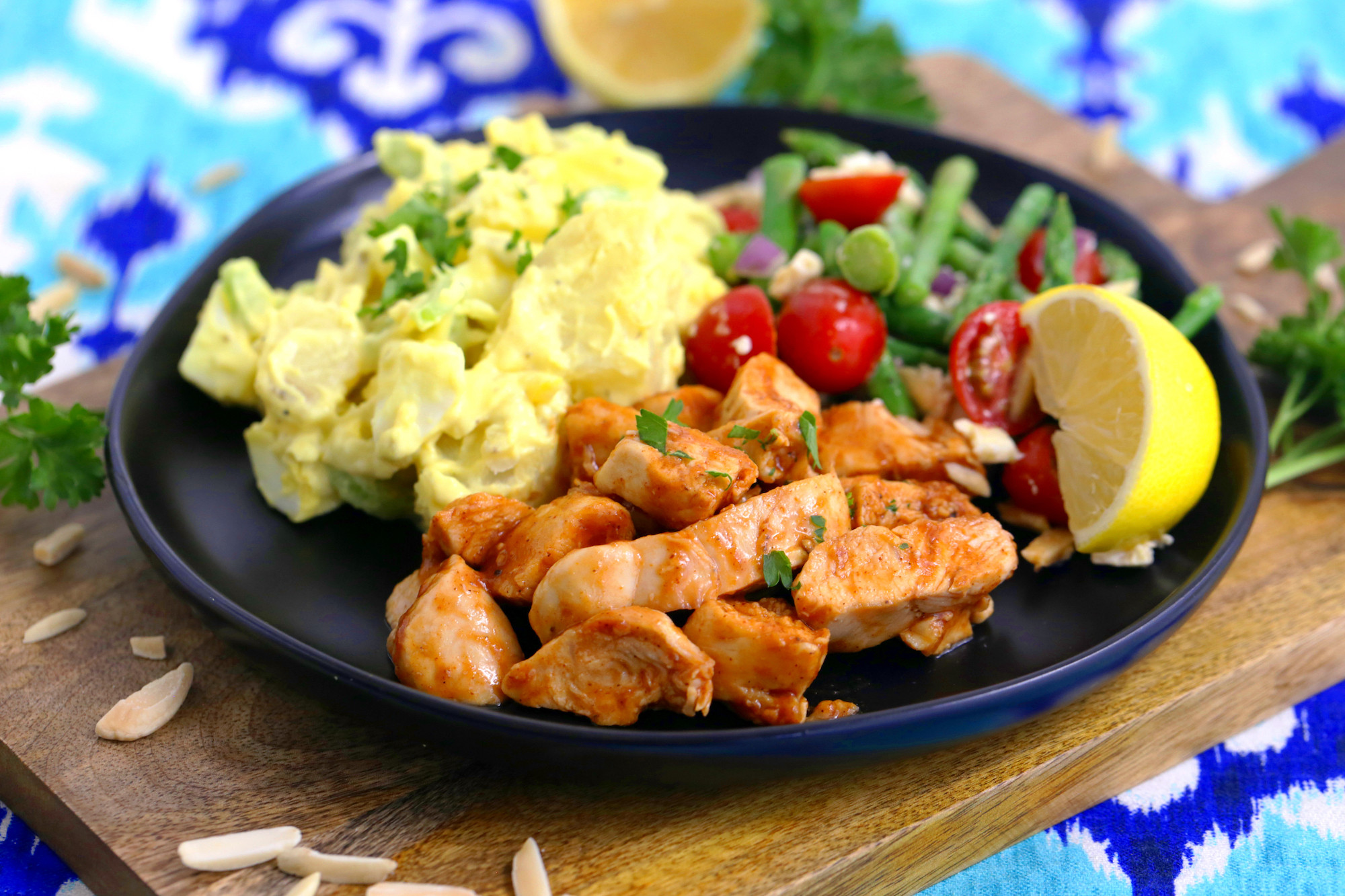 Side Dishes Grilled Chicken
 Pan Grilled BBQ Chicken for Cold BBQ Salad Bowls