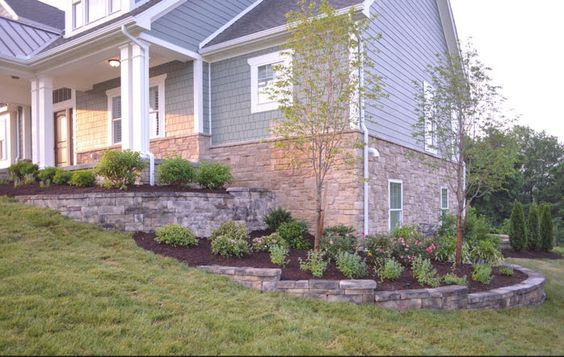 Side Sloped Backyard Landscaping
 Great Landscaping idea to to the exposed side yard