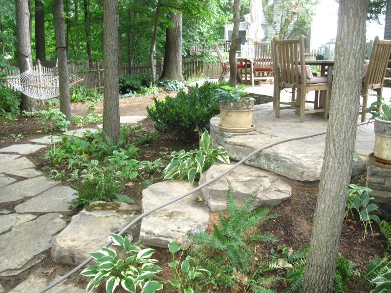 Side Sloped Backyard Landscaping
 ideas for future patio area on unlevel side yard slope