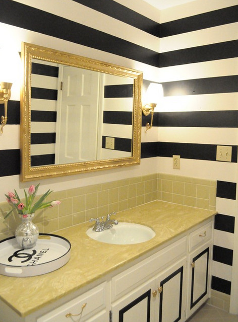 Silver Bathroom Wall Decor
 silver white gold bathroom inspiration gold stripes