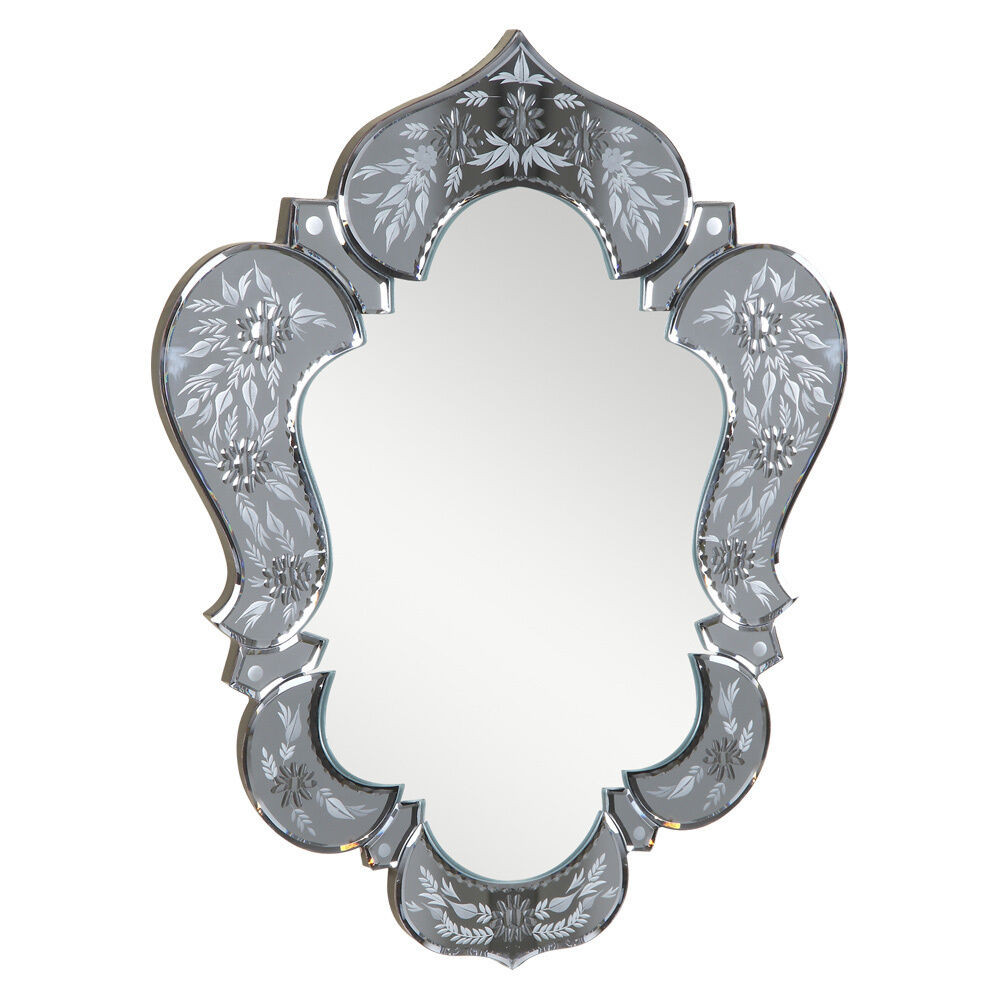 Silver Bathroom Wall Decor
 Venetian Style Mirror Vanity Bathroom Wall Gray Silver