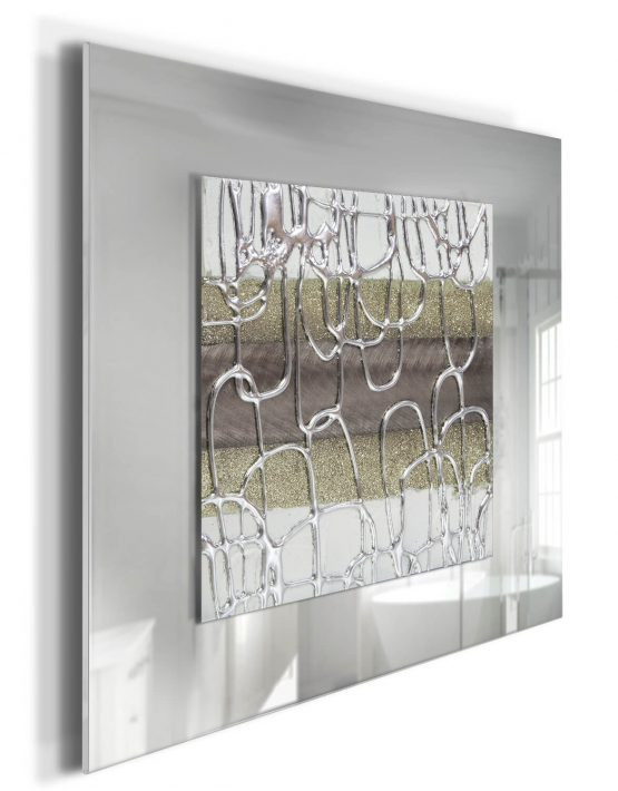 Silver Bathroom Wall Decor
 Luxury Bathroom Art Champagne II Silver Wall Art