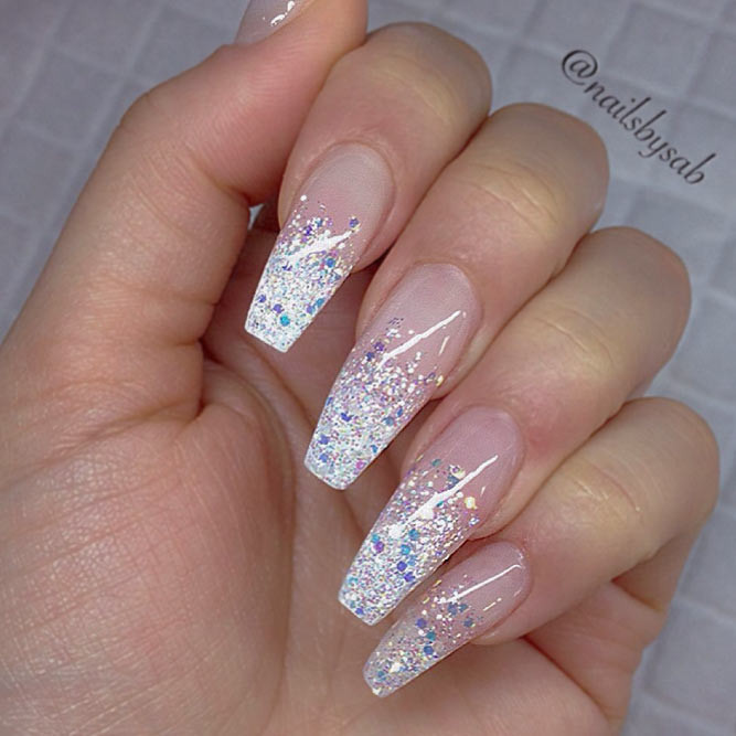 Silver Glitter Ombre Nails
 21 Beautiful Ombre Nails Ideas