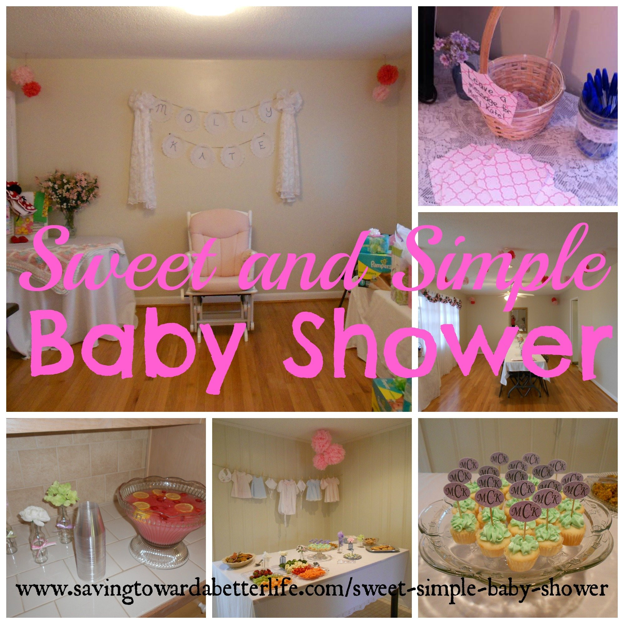 Simple Baby Shower Decoration Ideas
 Sweet and Simple Baby Shower Ideas Saving Toward A