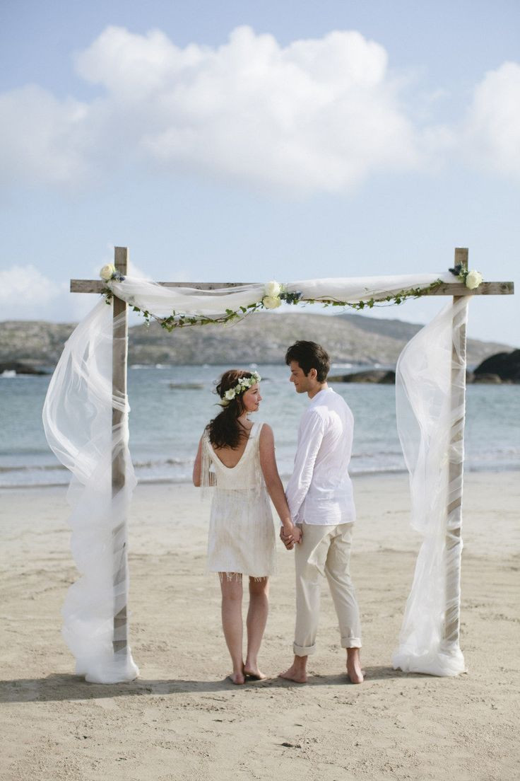 Simple Beach Wedding Ideas
 The 25 best Beach wedding arches ideas on Pinterest